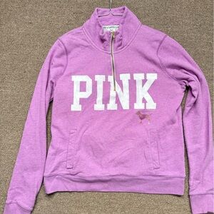Victoria's Secret Purple 3/4 zip Neck Sweater